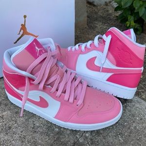 Custom Hot Pink Air Jordan mid